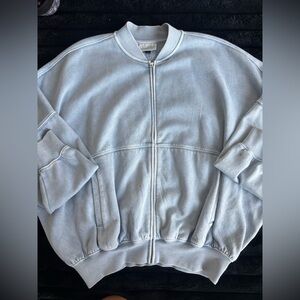 Universal Thread Light Gray Bomber Jacket